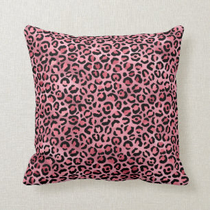 Roze leopard Animal Print Patroon Kussen