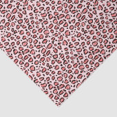 Roze leopard Animal Print Patroon Tissuepapier (Detail)