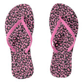 Roze leopard Animal Print Teenslippers (Voetbed)
