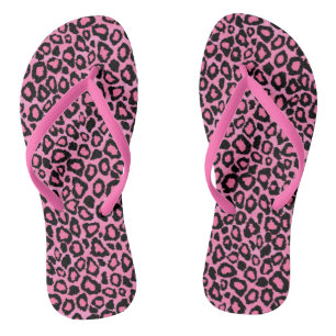 Roze leopard Animal Print Teenslippers