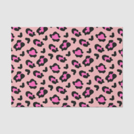 Roze leopard Animal Print Tissuepapier
