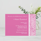 Roze Leopard Bachelorette Kaart (Staand voorkant)