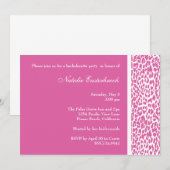 Roze Leopard Bachelorette Kaart (Voorkant / Achterkant)
