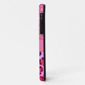 Roze leopard cheetah patroon roze glans Case-Mate iPhone case (Achterkant/links)