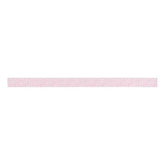 Roze leopard Cheetah Print Grosgrain Lint (Voorkant)