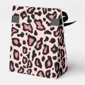 Roze Leopard Favor Box Bedankdoosjes (Achterkant)