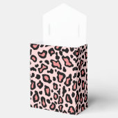Roze Leopard Favor Box Bedankdoosjes (Geopend)