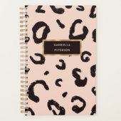  Roze Leopard Goud Lijst Planner (Voorkant)