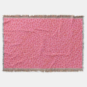Roze leopard huid Throw Blanket Deken (Voorkant)