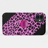 Roze Leopard iPhone5 Hoesje (Achterkant (horizontaal))
