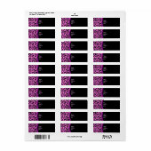 Roze leopard-logo etiket (Full Sheet)
