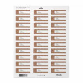 Roze leopard-logo etiket (Full Sheet)