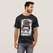 Roze leopard mam Life Bleken Moederdag T-shirt (Voorkant volledig)
