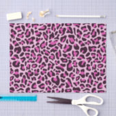Roze leopard-papier voor loskoppeling van papier (Craft)
