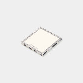 Roze Leopard patroon, aangepaste naam Post-it® Notes (Schuin)