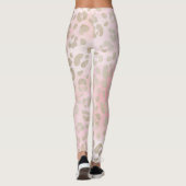 Roze Leopard patroon Leggings (Achterkant)
