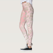 Roze Leopard patroon Leggings (Links)