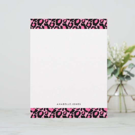 Roze leopard Pattern (Staand voorkant)