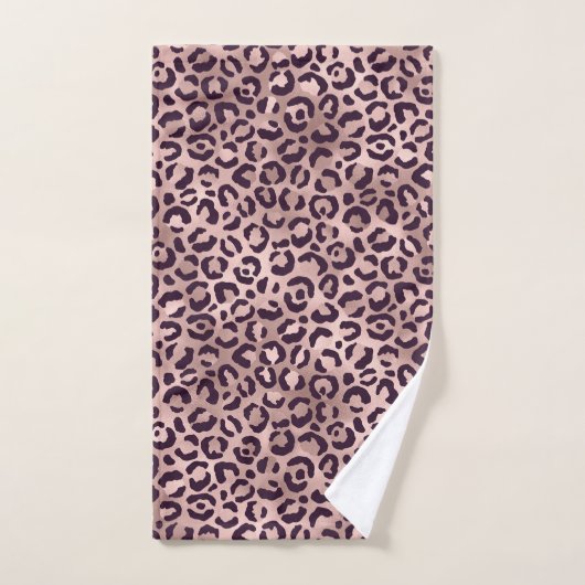 Roze leopard Pattern Bad Handdoek (Handdoek)
