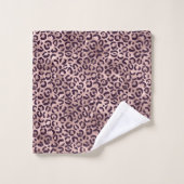 Roze leopard Pattern Bad Handdoek (Wasdoekje)