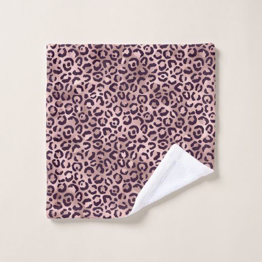 Roze leopard Pattern Bad Handdoek (Wasdoekje)