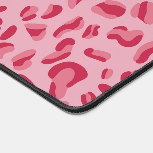 Roze leopard Pattern Bureaumat (Hoek)