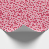 Roze leopard Pattern Cadeaupapier (Hoek)