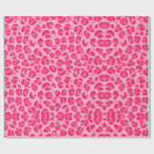 Roze leopard Pattern Cadeaupapier (Vlak)