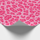 Roze leopard Pattern Cadeaupapier (Hoek)