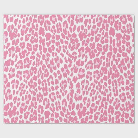 Roze leopard Pattern Cadeaupapier (Vlak)