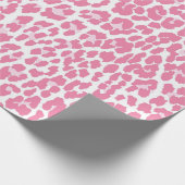 Roze leopard Pattern Cadeaupapier (Hoek)