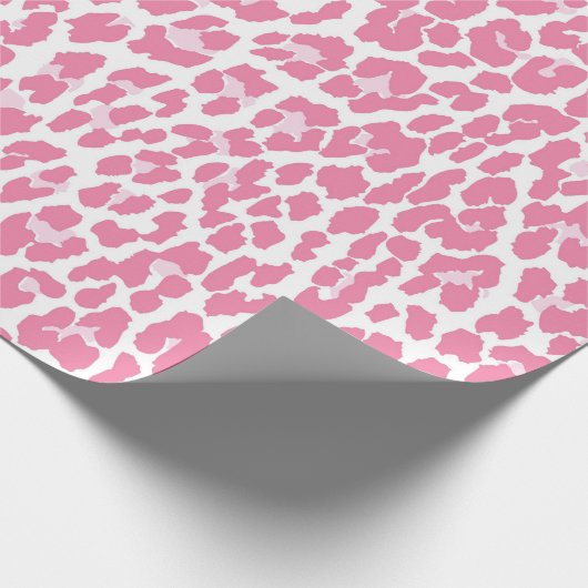 Roze leopard Pattern Cadeaupapier (Hoek)