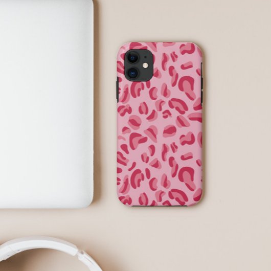 Roze leopard Pattern Case-Mate iPhone Case