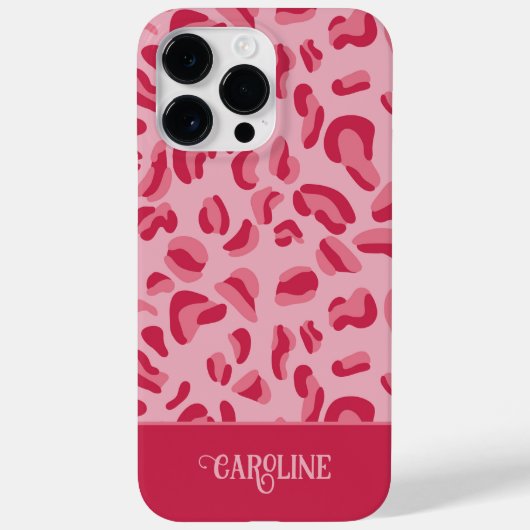 Roze leopard Pattern Case-Mate iPhone Case (Achterkant)