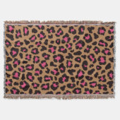 Roze leopard Pattern Deken (Voorkant)