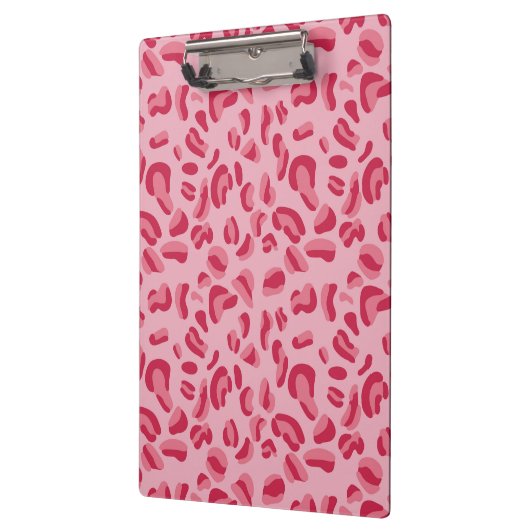 Roze leopard Pattern Klembord (Links)
