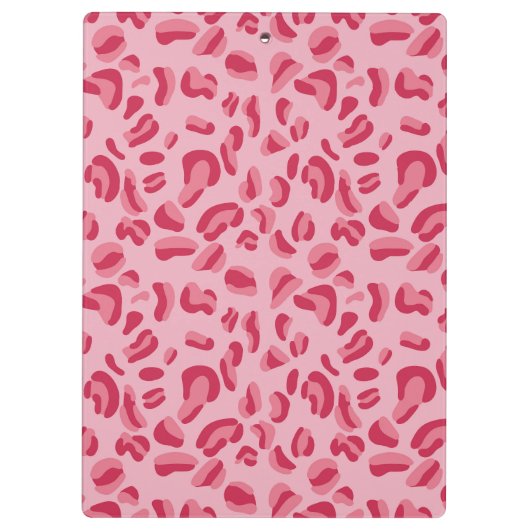 Roze leopard Pattern Klembord (Achterkant)