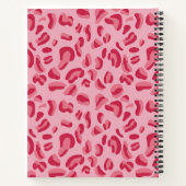 Roze leopard Pattern Notitieboek (Achterkant)