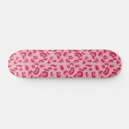 Roze leopard Pattern Persoonlijk Skateboard (Horizontaal)