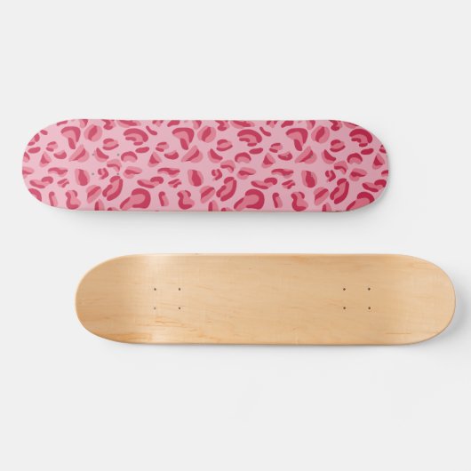 Roze leopard Pattern Persoonlijk Skateboard (Horizontaal)