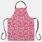 Roze leopard Pattern Schort (Voorkant)