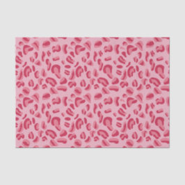 Roze leopard Pattern Tissuepapier