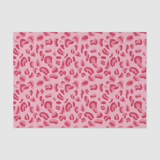 Roze leopard Pattern Tissuepapier (Voorkant)