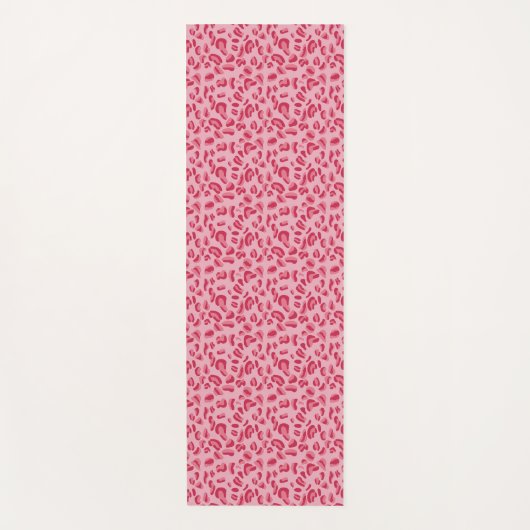 Roze leopard Pattern Yogamat (Voorkant)