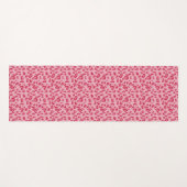 Roze leopard Pattern Yogamat (Voorkant (horizontaal))