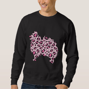Roze leopard Pommeren Dog Print Pom Dog Trui
