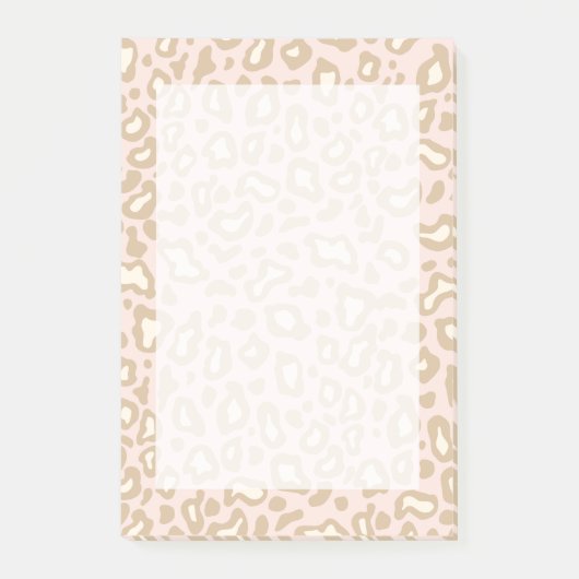 Roze leopard Post Hij merkt op Gift Post-it® Notes (Voorkant)