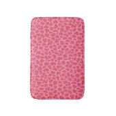 Roze Leopard Print Badmat (Voorkant Verticaal)