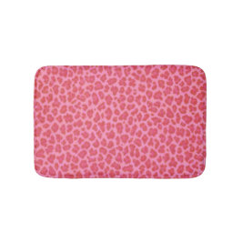 Roze Leopard Print Badmat