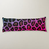 Roze leopard Print Body Pillow Lichaamskussen (Achterkant)